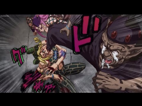 Jojo no Kimyou na Bouken Part 6: (Stone Ocean Part 2) F.F, Jolyne & Anastasia Vs Kenzou (Full 1080P)