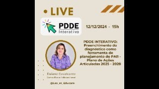 PDDE INTERATIVO: Preenchimento do Diagnóstico como Ferramenta de Planejamento.