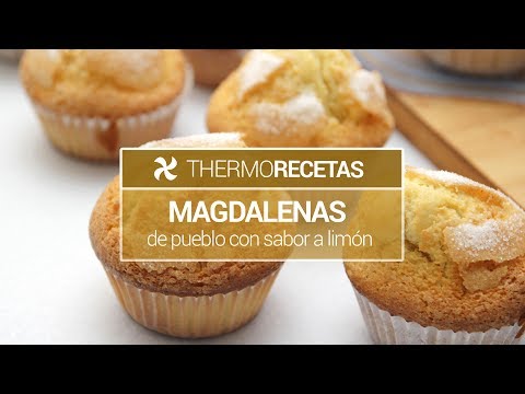 Magdalenas de pueblo con sabor a limón