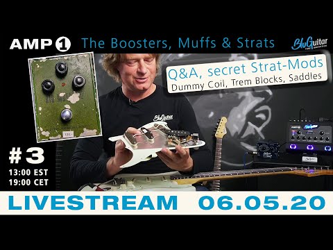 Academy of Tone #3 "Strat Secrets, AMP1 and The Boosters & Muffs” Q&A  (06.05.20)livestream