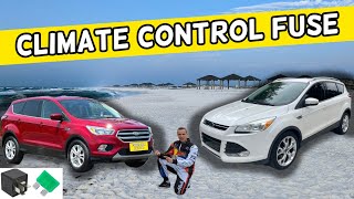 FORD ESCAPE CLIMATE CONTROL FUSE LOCATION 2013 2014 2015 2016 2017 2018 2019