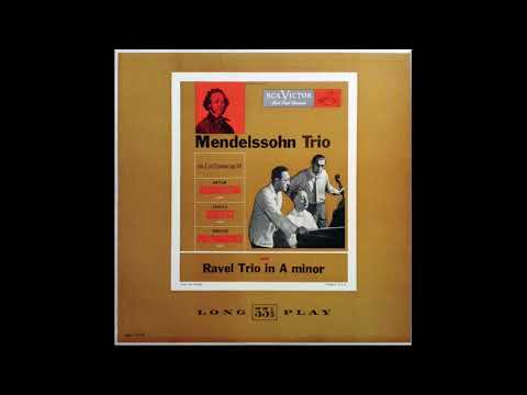Heifetz/Rubinstein/Piatigorsky - Ravel Trio in A minor.  (1951)