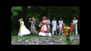 Tanz der afrobrasilianischen Gottheiten im Puchheimer Labyrinth