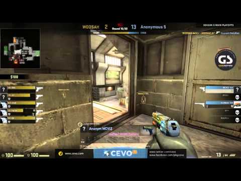 CEVO-Main CS:GO Playoffs: WOOSAH vs. Anonymous 5 on de_cache