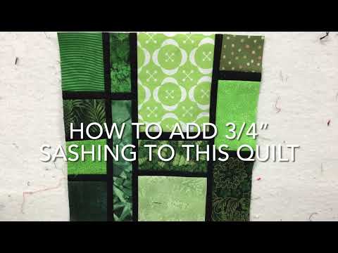 Sashing Tip for the Stained Glass Quilt