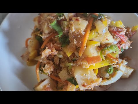 Guyanese Style FRIED Saltfish  With Potato #Cooking With Yevette#