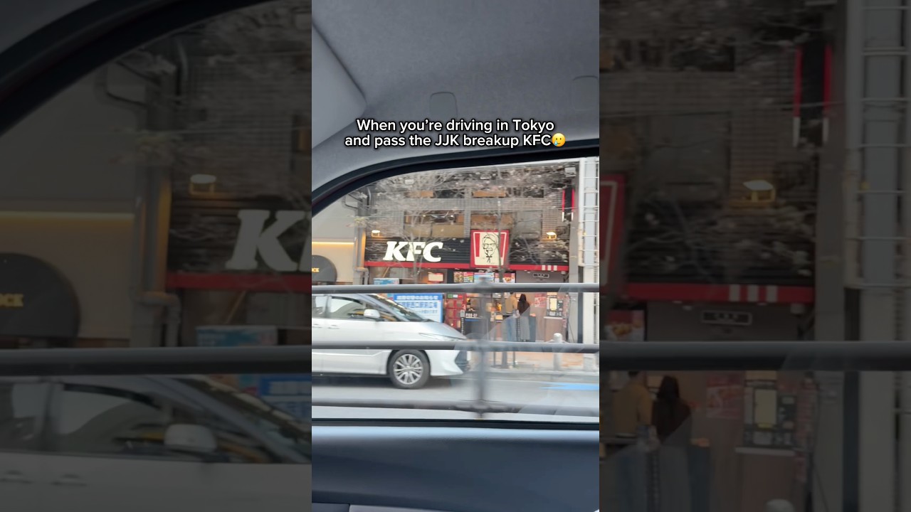 I drove past the SatoSugu breakup KFC in Tokyo…I’m still not over this💔 #jujutsukaisen #jjk #tokyo