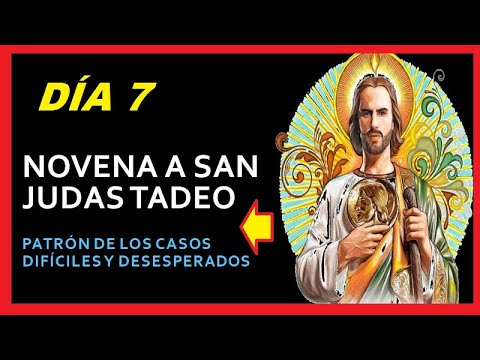 7. NOVENA A SAN JUDAS TADEO -  DÍA SÉPTIMO (7) 👉 Patrón de los casos difíciles y desesperados