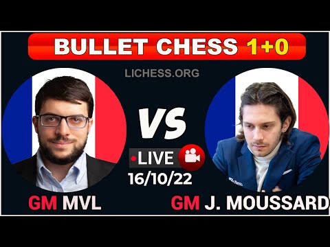 Maxime Vachier-Lagrave vs Jules Moussard | Bullet chess 1+0 | lichess.org | 16/10/22