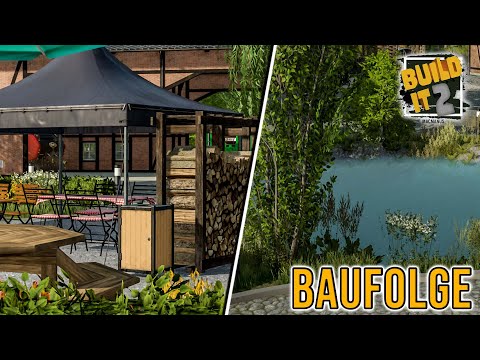 LS22 Build It 2 Hofbau #8 - Ein Gartenteich in der Mitte des Hofes - Farming Simulator