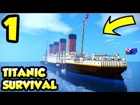 Minecraft Survival but ON THE TITANIC | Let's Play Part 1 (Custom Map)
