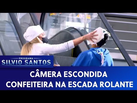 Confeiteira na Escada Rolante - Confectioner on the Escalator Prank | Câmeras Escondidas (12/09/21)