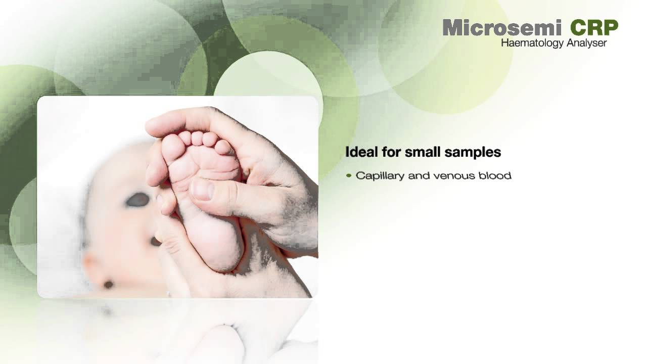 Automated 3 part diff CRP hematology combined analyzer Microsemi CRP presentation