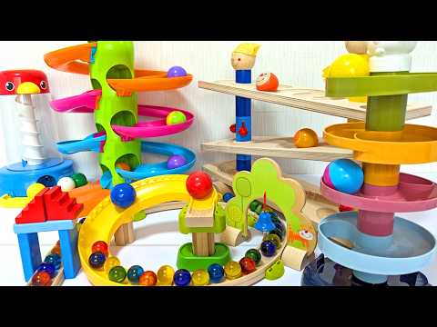 Marble Run Summer Festival ☆ Cooling Ball Rolling ASMR