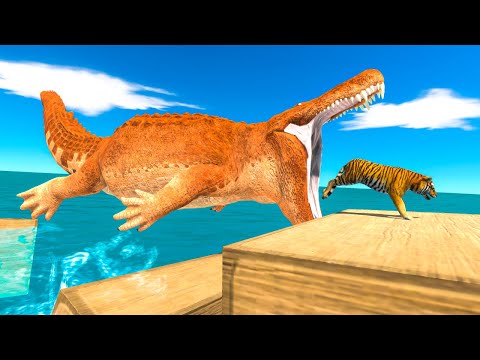Who Can Cross the Falling Bridge and Enter the Boat - Animal Revolt Battle Simulator