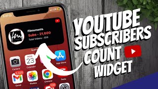 How to add YouTube Subscribers Count Widget iPhone
