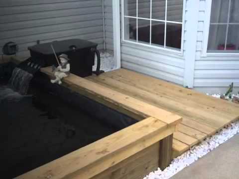 My koi pond construction