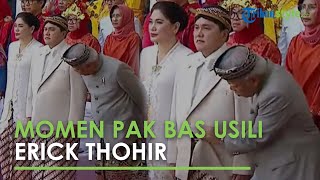 Usilnya Menteri PUPR Basuki Hadimuljono Sibak Baju Adat Erick Thohir, Berujung Dimarahi Istri