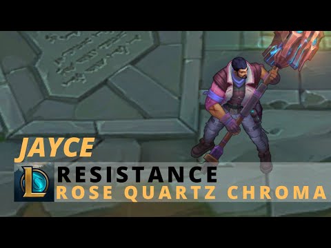 Resistance Jayce Rose Quartz Chroma - League Of Legends