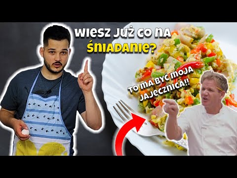 Szybkie śniadanie nie tylko do szkoły czy pracy (Jajecznica Gordon Ramsay) | Gustlik