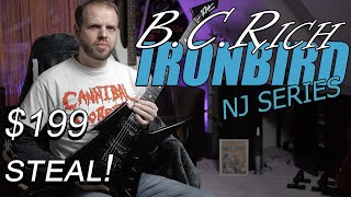 Video thumbnail for B.C. Rich Ironbird NJ Series Speedloader. I bought one for 199 dollars! by Miethe Guitars