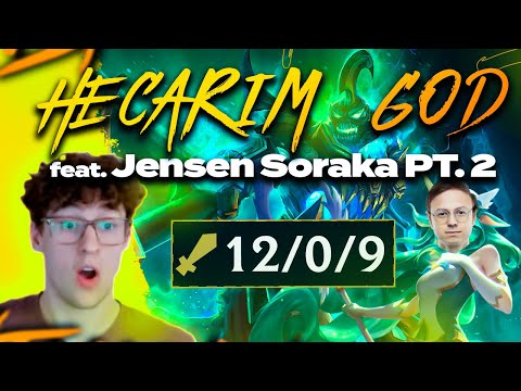 Svenskeren Hecarim GODLIKE with Jensen Soraka Mid in Champions Queue