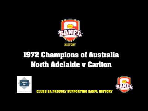 1972 Champions of Australia match - North Adelaide v Carlton