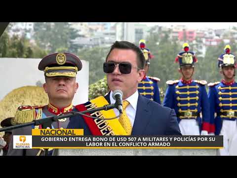 Gobierno entrega bono de USD 507 a militares y policías por su labor en el conflicto armado