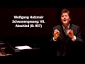 Wolfgang Holzmair: The complete "Schwanengesang D. 957" (Schubert)