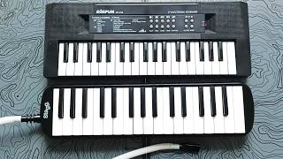 Electric Piano vs Melodica. BIGFUN BF-3738 37 Keys Electric Piano for Children. Review & Demo.