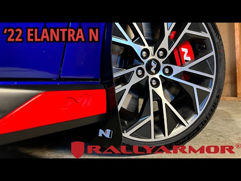 2022 Hyundai Elantra N Rally Armor Mud Flaps Install Guide DIY Tips + Cinematic