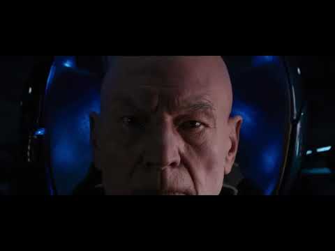 Trailer end-card with title over black; the X2 motif echoing into 2014