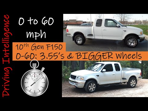 F150 0-60 Acceleration Before Re-gearing Axles From 3.55's to 4.10's: 10th Gen '97-'04 F150