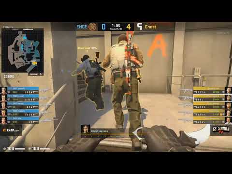 ENCE vs Ghost, Map 2 Overpass   cs summit 4  Group Stage