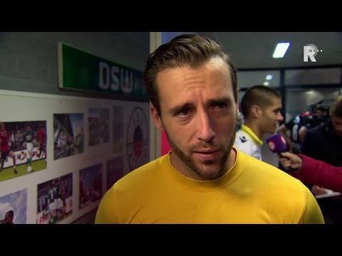 Tom Muyters na afloop van Excelsior - Vitesse