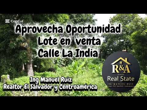 Venta Lote en Calle la Ia India Cojutepeque  Cuscatlán  $50,000 negociable 
