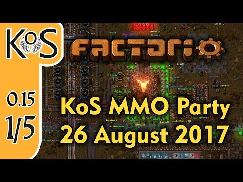 Factorio MMO 1 Year Channelversay Party - 1of5 - 26 Aug 2017  - Achievements - Multiplayer (v 0.15)