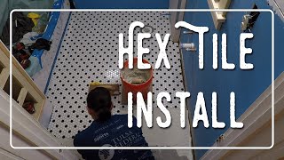 Download lagu Hex Mosaic Floor Tile Install mp3