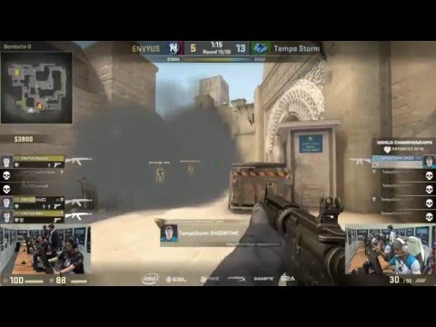 SHOOWTiME 1v3 ninja defuse - Tempo Storm vs EnVyUs CS:GO IEM Katowice 2016