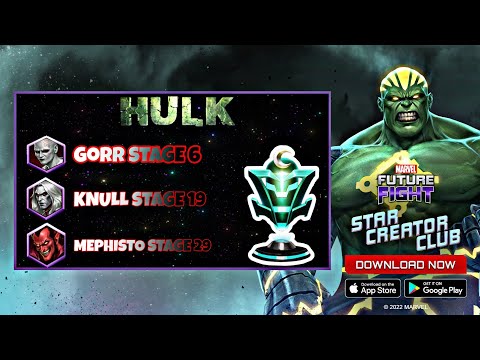 [WORLD BOSS] HULK  lvl 80  with ctp Regeneration 🆚 Gorr, MEPHISTO, and KNULL #marvel_future_fight