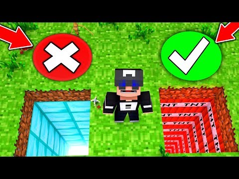 WÄHLE NICHT DAS FALSCHE LOCH IN MINECRAFT