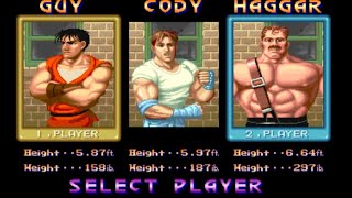 Final Fight (Guy) Longplay || Mame Arcade Test Play Game Retro Game