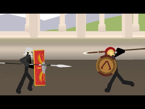 Roman Legionary Vs Spartan  || StickNodes ||