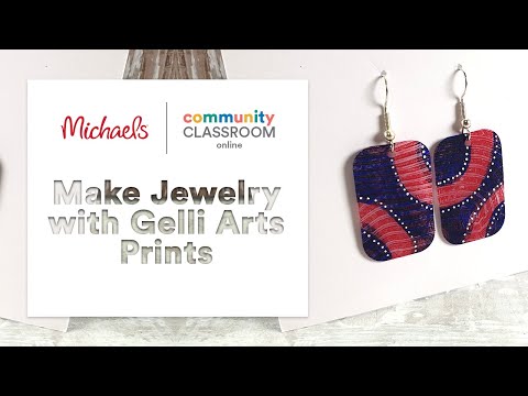 Online Class: Make Jewelry with Gelli Arts Prints |...