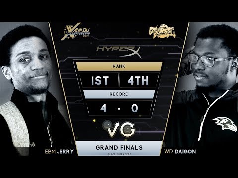 XCS FGC Finals DBFZ - EBM | Jerry Vs. WD | Daigon [L] - Dragon Ball FighterZ Grand Finals