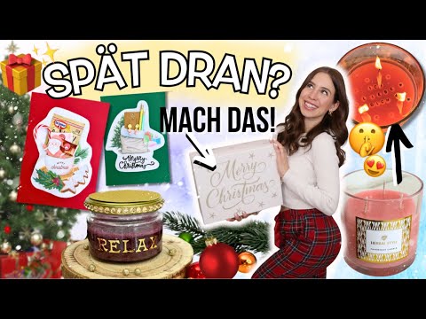 LAST MINUTE DIY Weihnachtsgeschenke selber machen 🎁  schnelle Geschenk DIY