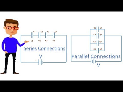 Series & Parallel Connection Of Capacitor | Capacitor | parallel circuits | series circuits