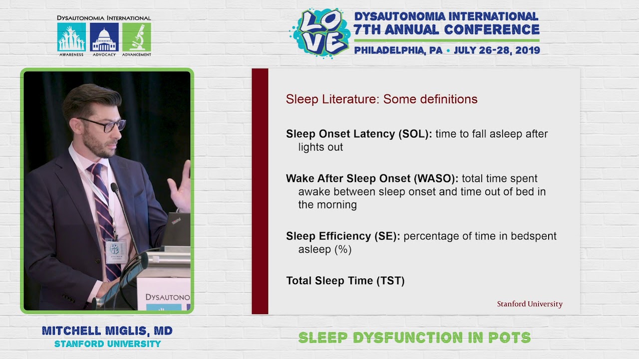 Watch video Sleep Dysfunction in POTS - Mitchell Miglis, MD Sleep Dysfunction in POTS - Mitchell Miglis, MD