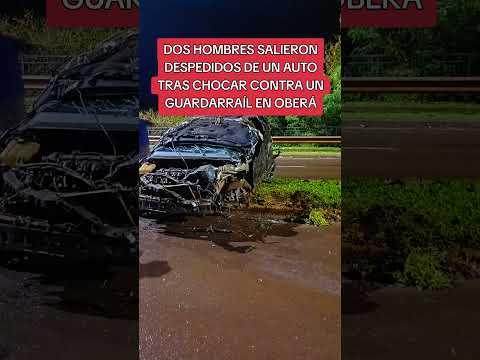 Impacto vuelco en Oberá