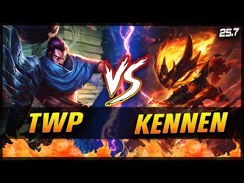 TheWanderingPro - Yasuo vs Kennen MID Patch 25.7 - Grandmaster Yasuo Gameplay